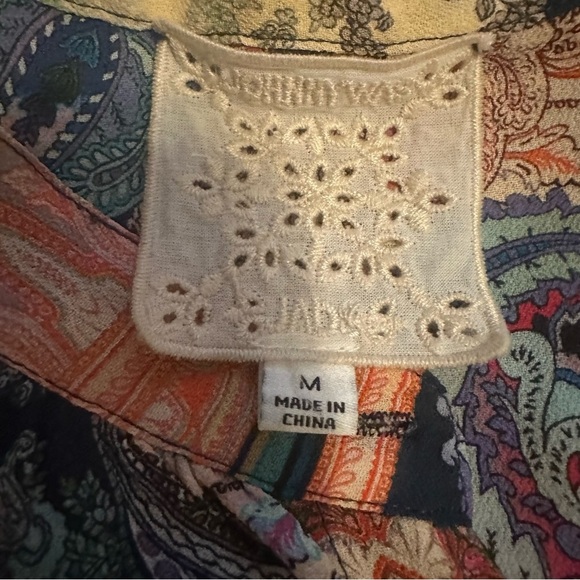 JOHNNY WAS ONDA BUTTON DOWN SHIRT SIZE M - Picture 5 of 6